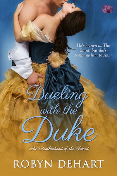 Book cover for Dueling with the Duke by Robyn DeHart